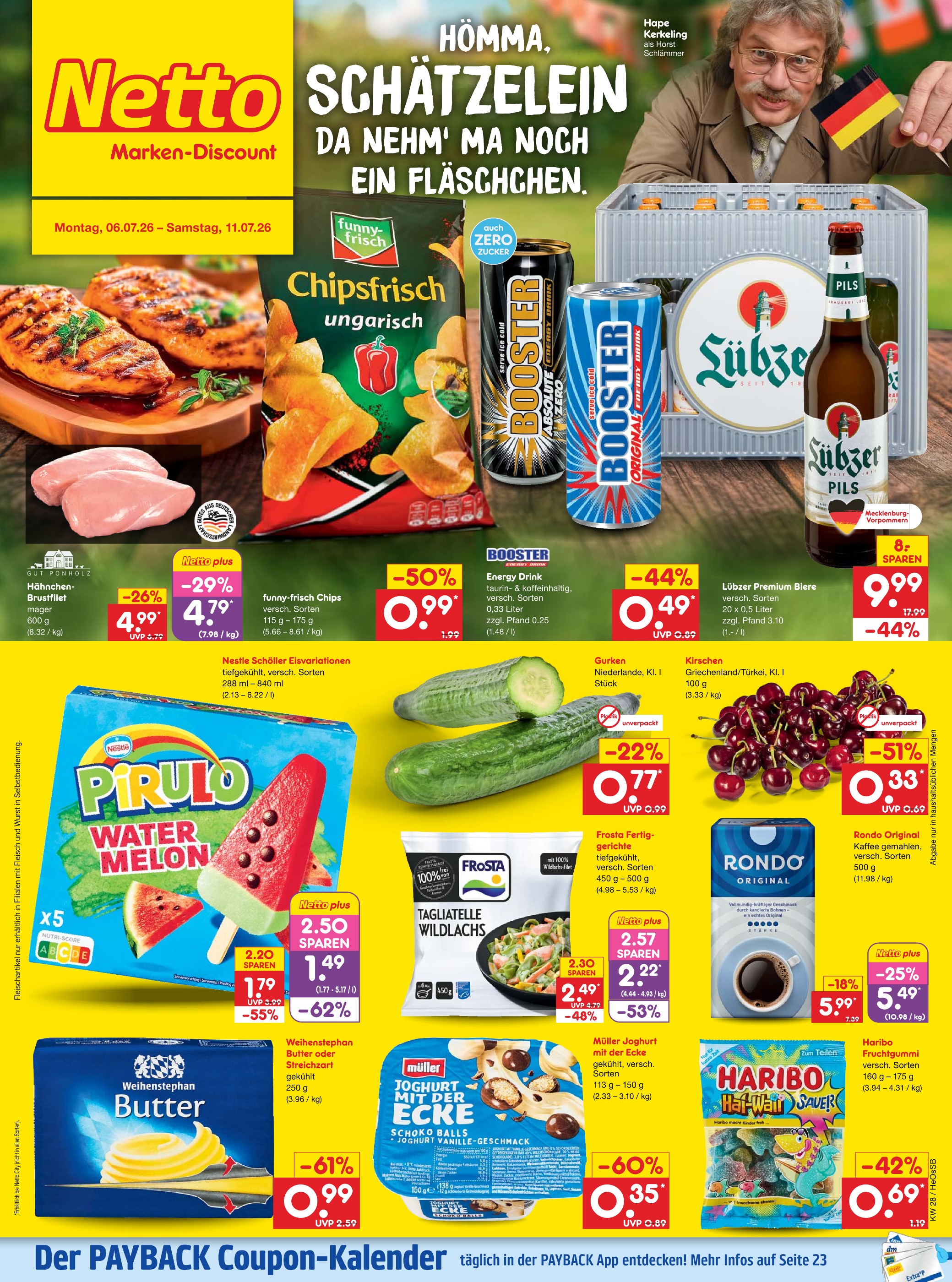 Aktueller Netto Marken-Discount Discounter Prospekt in Pritzwalk und Umgebung, "Aktuelle Angebote" mit 49 Seiten, 06.07.2026 - 11.07.2026
